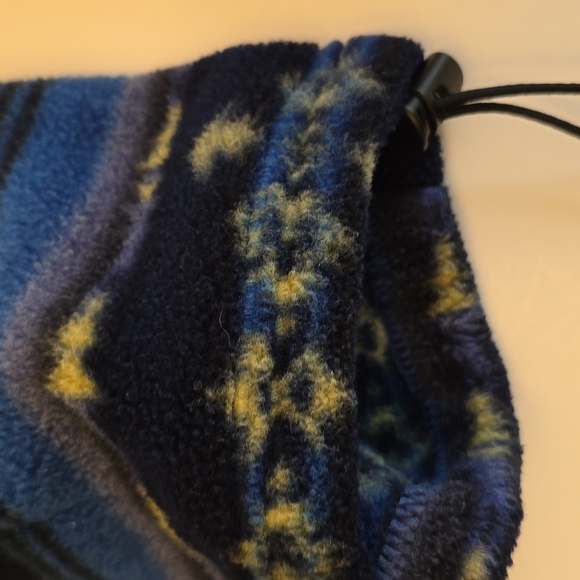 Lands' End Men's Pull over 1/4 Zip Polartech Sweater Print Blue Green Size Large - Picture 13 of 16